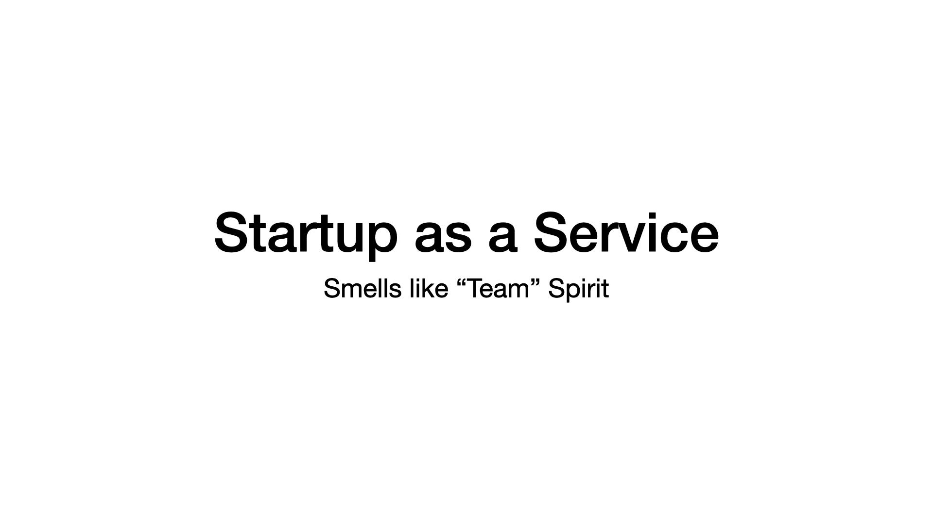 Startups as a Service Band