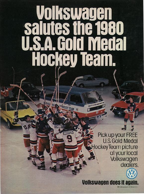 Volkswagen salutes the 1980 U.S.A Gold Medal Hockey Team