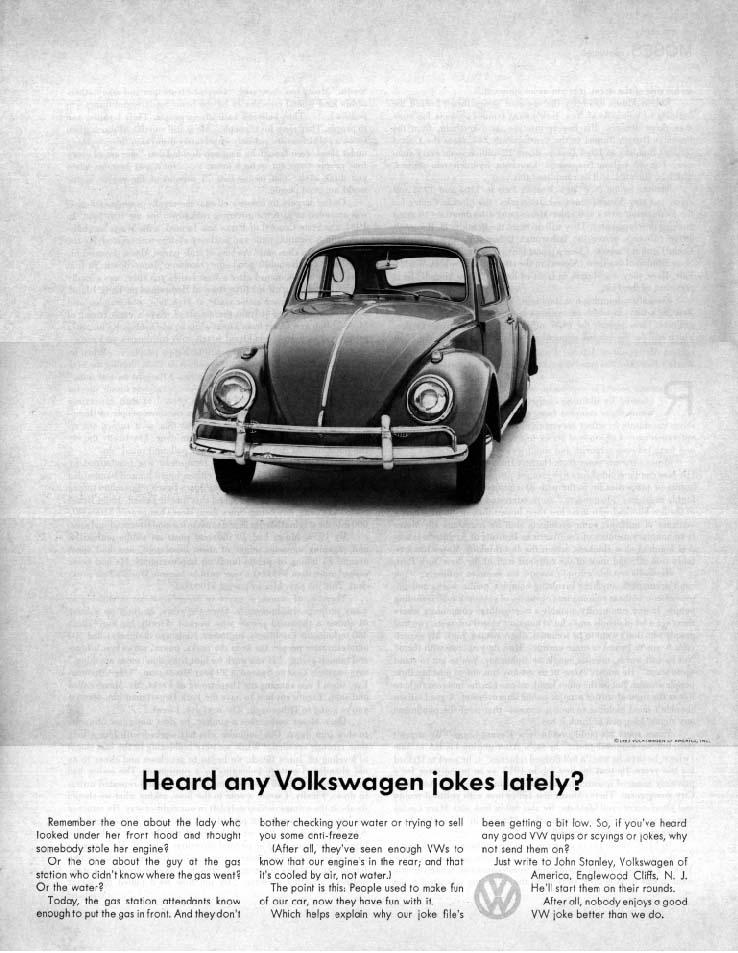 Heard any volkswagen jokes lately?